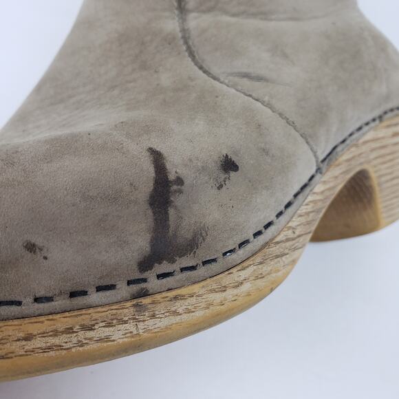 Dansko Maria Womens Size EU 41 US 10.5-11 Beige Nubuck Leather Ankle Bootie Shoe - Picture 10 of 14